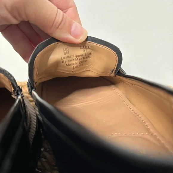 Sam Edelman Black Chunky Loafers Size 8, “Laurs” Leather - Picture 8 of 10